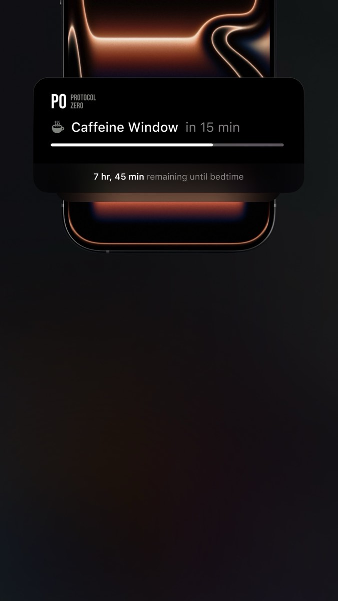 Protocol Zero caffeine window detail